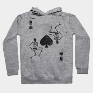 Ace Of Spades Card Skeleton Dance Gothic Halloween Hoodie